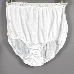 Vintage Maidenform Wise Buys 100% Cotton Panties Sz 7 New NOS Cream White 40523
